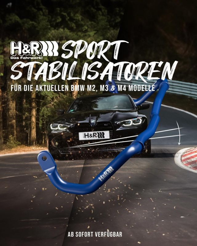 H&R SPORT-STABILISATOREN 💙

Erlebe ein neues Fahrgefühl! 🔥

Ab sofort sind unsere H&R Sport-Stabilisatoren für die aktuellen BMW M2, M3 und M4 Modelle verfügbar! Sie verbessern nicht nur das Handling, sondern optimieren auch die Performance auf der Straße und Rennstrecke. 💪🏁

—————————————————————————————-
H&R SPORT STABILIZERS 💙

A new driving experience! 🔥

Our H&R sport stabilizers are now available for the current BMW M2, M3 and M4 models! They improve handling and also optimize performance on the road and racetrack. 💪🏁

#HRspezialfedern #HRinside #dasFaHRwerk #bmw #bmwm2 #bmwm3 #bmwm4 #g80 #g81 #g82 #g83 #bmwm #mperformance
